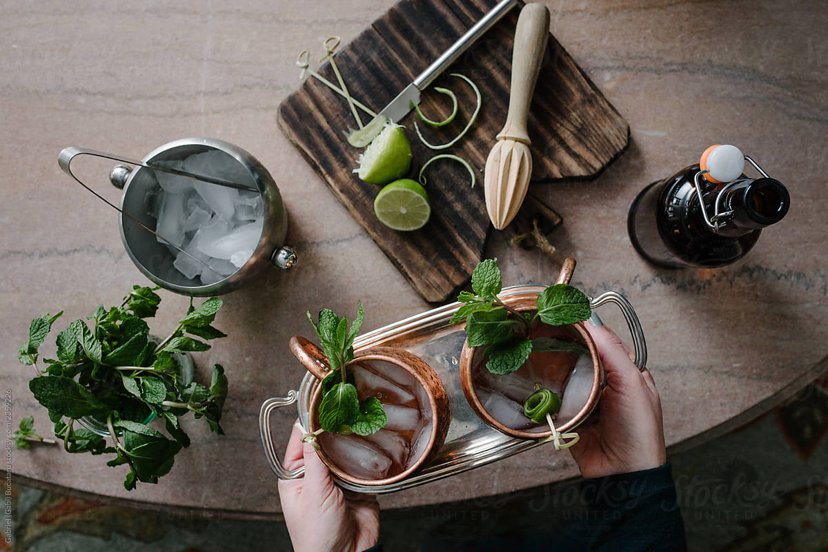 Moscow Mule From Overhead