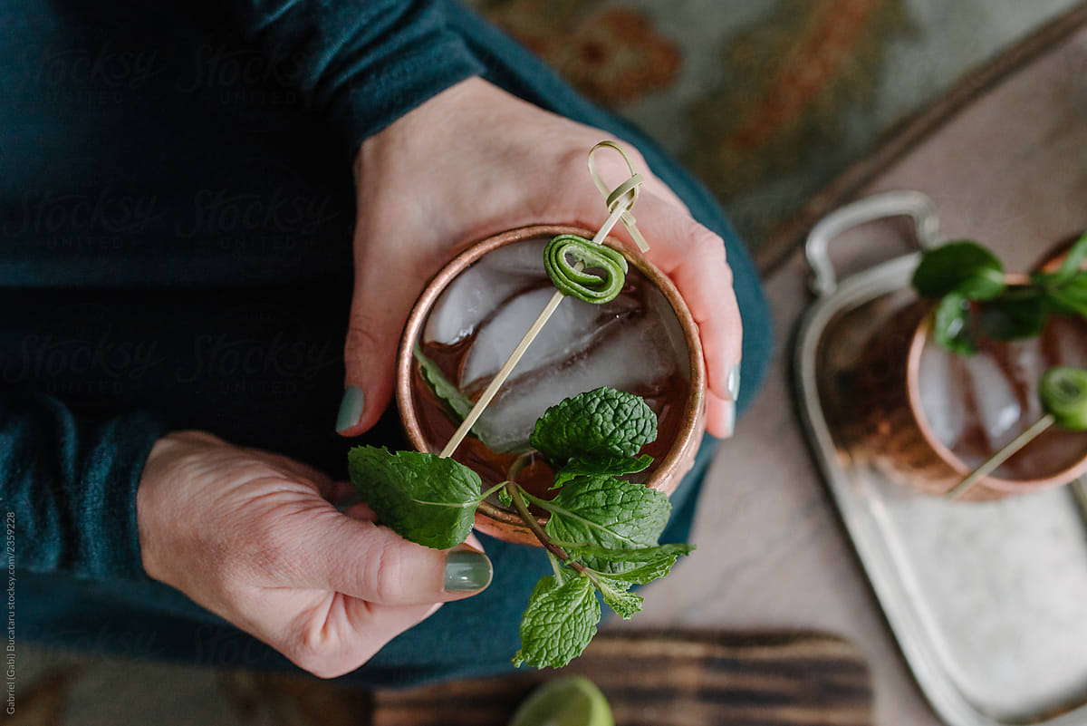 Moscow Mule From Overhead