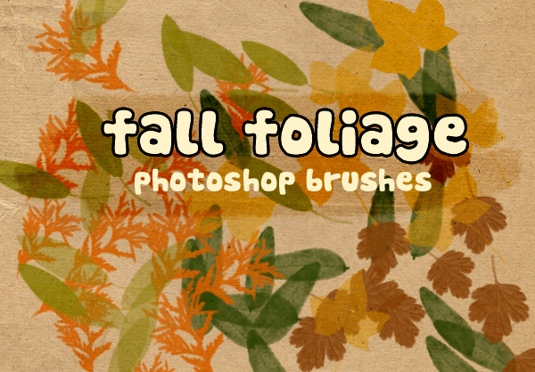 FREE FRIDAY – Fall Foliage Photoshop Brushes